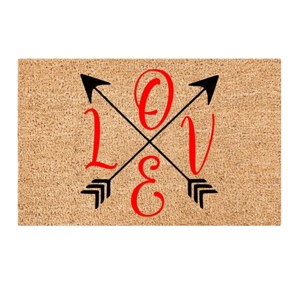Alfombra Antideslizante Fiudx Para Puerta de Decoración Del Día de San Valentín