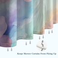 thumbnail image 6 of Colorful Cloud Star Tie Dye Pattern Shower Curtain 36"x72" ,Bathroom Decorative Shower Curtains Set with 12 Hooks,Modern Waterproof Washable Shower Curtain, 6 of 6