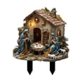 thumbnail image 2 of Letrero para jardín Con estatua del nacimiento de Jesús Perfecl escultura artesanal figura acrílica Estaca de jardín 25 cm x 30 cm, 2 of 8