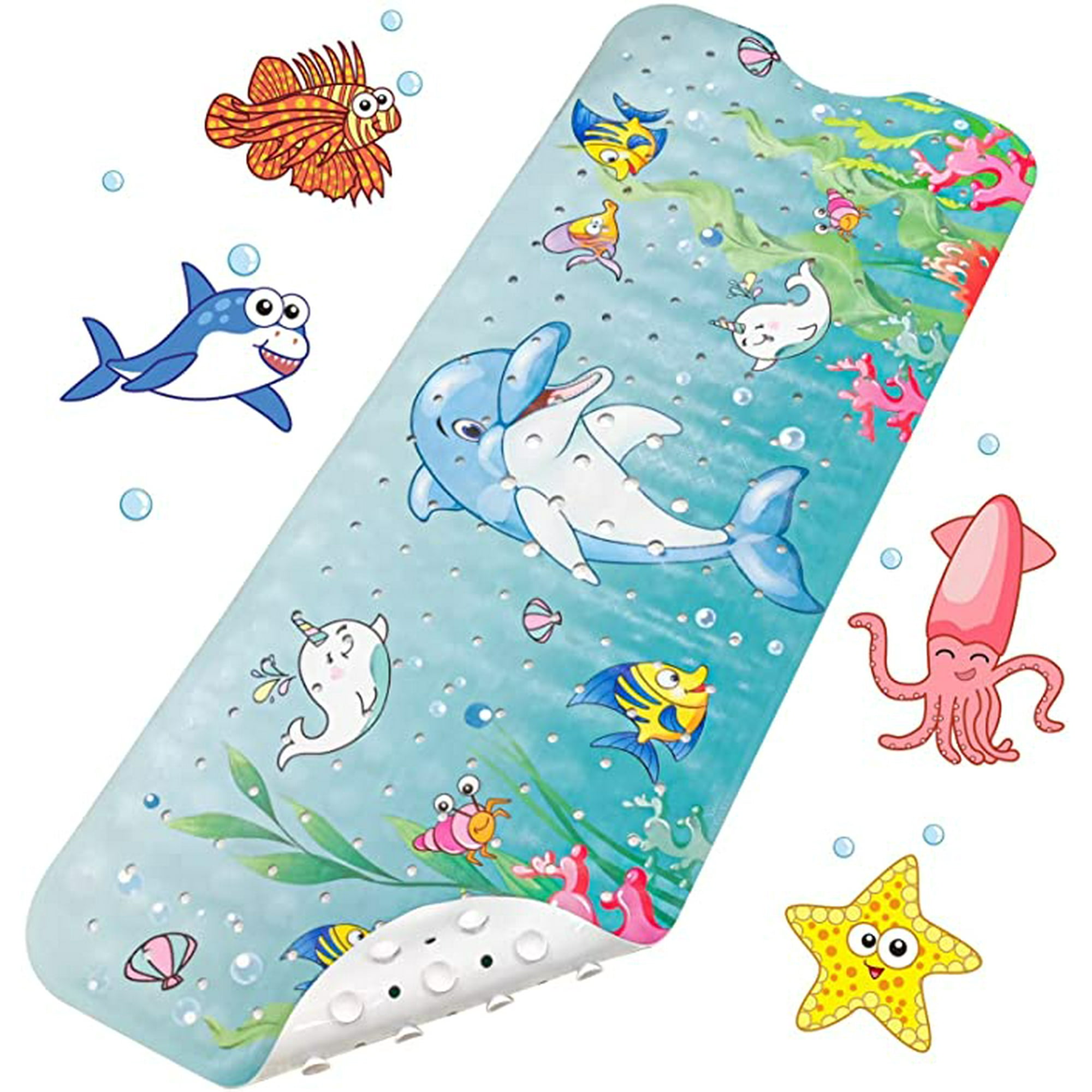 HUACA Non-Slip Bath Mat 100x40cm with 200 Suction Cups PVC Material BPA Free Bath Mat | Cartoon Sea Animals Heavy Duty Shower Mat | Walmart Canada HUACA Non-Slip Bath Mat 100x40cm with 200 Suction Cups PVC Material BPA Free Bath Mat | Cartoon Sea Animals Heavy Duty Shower Mat | Walmart Canada