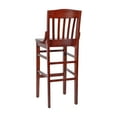 thumbnail image 6 of Flash Furniture HERCULES Series School House Back Mahogany Wood Restaurant Barstool, 6 of 12