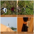 thumbnail image 6 of Cotton Canvas Bell Tent with Stove Jack, 13.1ft/4m Yurt for Family Glamping Camping, 4 Season Tent with  Floor, 6 of 9