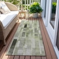 thumbnail image 6 of Addison Rugs Chantille Indoor/Outdoor Transitional Stripes Green Washable Runner Rug, 2'3" x 7'6", 6 of 6