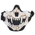 thumbnail image 1 of Máscara Media Cara Protectora Transpirable Accesorios Cosplay Halloween ( ) Blanco, 1 of 8