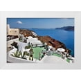 thumbnail image 3 of Larry Malvin 18x13 White Modern Wood Framed Wall Art Titled - Green Terrace Caldera View, 3 of 5