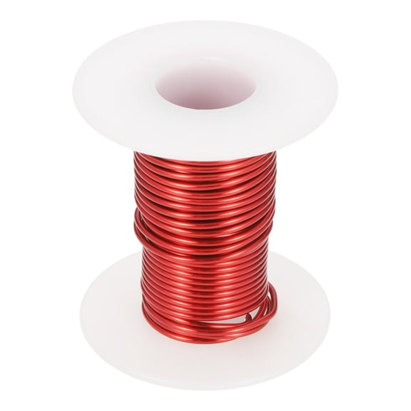 25 AWG Magnet Wire, 25 Gauge 2 oz Enameled Copper Wire, 155C(311F), Red,White