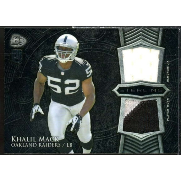 Khalil Mack Rookie Card 2014 Bowman Sterling Relics #BSRDRKM