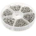 thumbnail image 4 of KAKOWELY 1 Box of Split Rings Metal Open Jump Rings Jewelry Making Craft Jump Rings,0.39X"X0.39"X0.04", 4 of 5