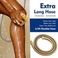thumbnail image 2 of High Pressure Setting Handheld Shower Head Detachable Showerhead Spray Builtin Power Wash to Clean Tub Tile & Pets Extra Long Stainless Steel Hose Adjustable Br, 2 of 7