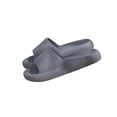 thumbnail image 6 of Mens EVA Slides Lightweight & Cushioned - Waterproof One-Strap Sport Sandals for Gym, Shower, Beach, Pool - Gray,Size 42, 6 of 6