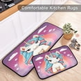 thumbnail image 6 of Coolnut Kitchen Rugs 2 Piece Waterproof Non Slip Kitchen Mat Cute Unicorn Kitchen Rug Set for Sink Office Kitchen Cafe, 19.7"x47.2"+19.7"x27.6" Home Decor Gifts, 6 of 7