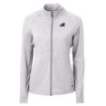 thumbnail image 2 of Women's Cutter & Buck  Heather Gray Tulane Green Wave Adapt Eco Knit Heather Recycled Full-Zip Jacket, 2 of 3
