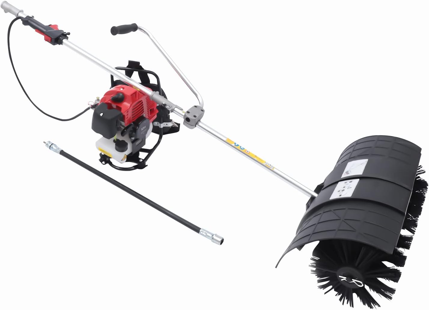 6.5HP Walk Behind Snow/Turf Sweeper With Dust Collector & Extra Brush – 31-40" Path