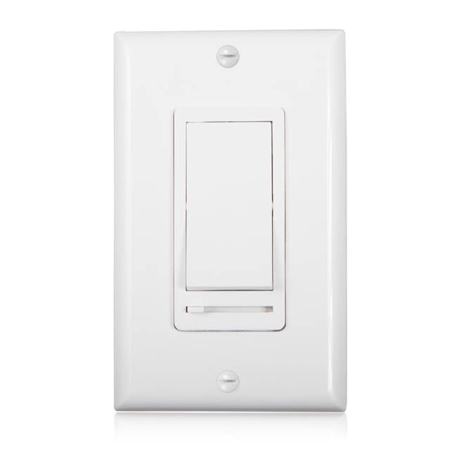 Maima 3 Way Single Pole Decorative Led Slide Dimmer Rocker Switch Wall Plate Included Pack Of 2