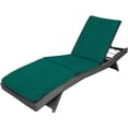 thumbnail image 2 of Jordan Manufacturing 72" x 21" Celosia Antique Teal Crosshatch Rectangular Outdoor Chaise Lounge Cushion with Ties and Hanger Loop, 2 of 11