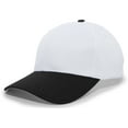 thumbnail image 2 of Pacific Headwear Coolportâ„¢ Mesh Hook-And-Loop Adjustable Cap 805M White/Black Os, 2 of 2