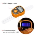 thumbnail image 4 of 0-99999 5 Digital LED Display Finger Tally Counter with Case, Orange, 4 of 5