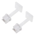 thumbnail image 3 of 4Pcs Plastic Toilet Seat Hinge Bolt Screw with Nuts Set 27x27mm(Random Screw Style), 3 of 9