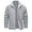 Light Gray, variant on Men's Fleece Jackets Full Zip Lightweight Jacket Casual Soft Warm Coats with Pockets
