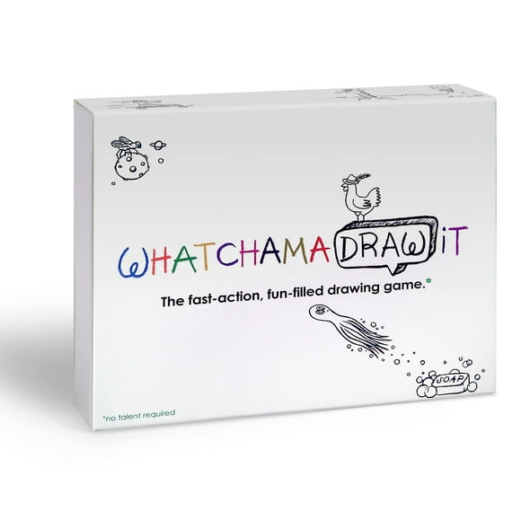 The Imagineering Company Watchamadrawit Fast Action Drawing Game With Wildly Creative Challenges - A Family Board Game For Kids And Adults - Let The Family Game Night Fun Go Crazy