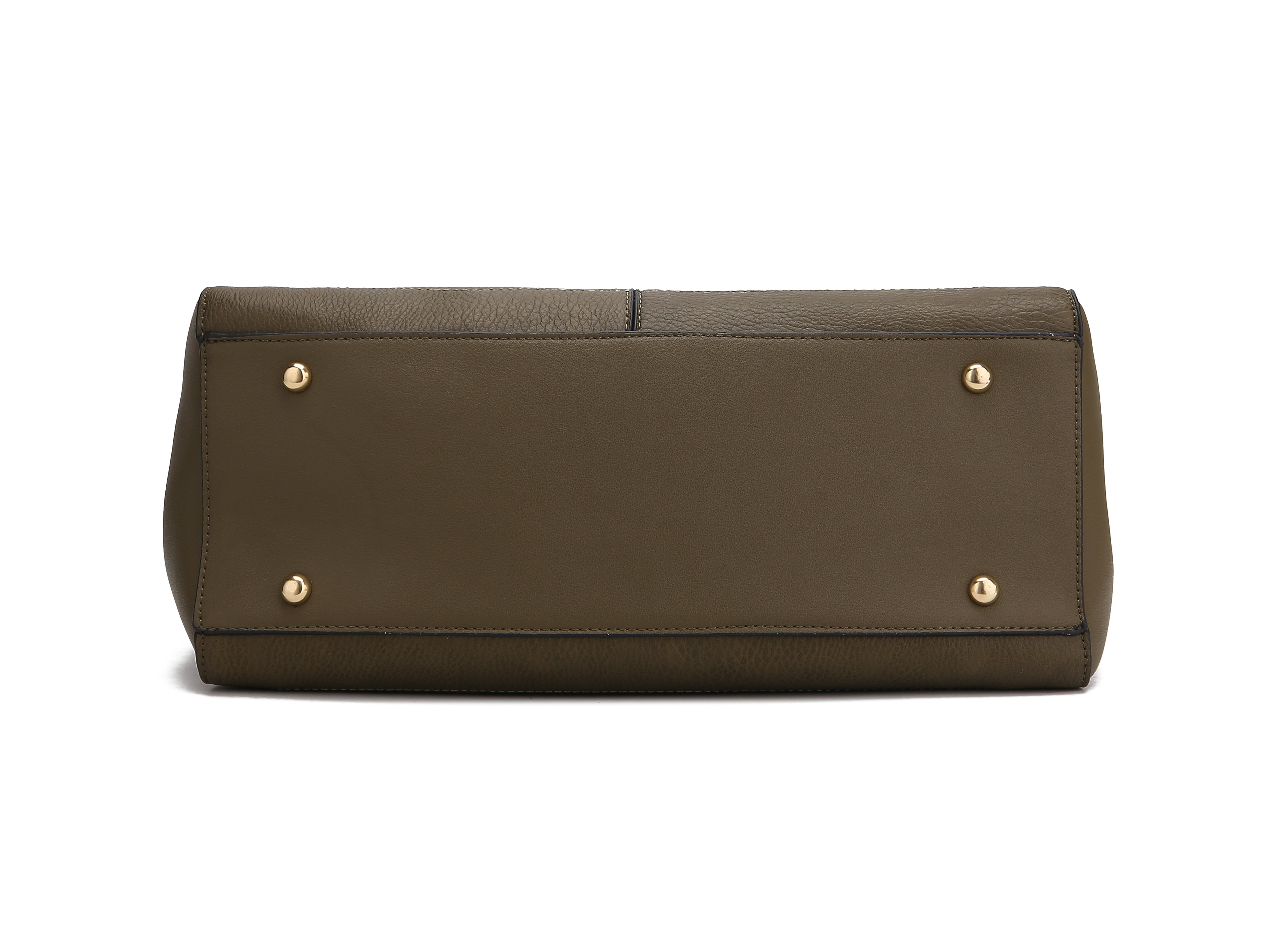 MKF Collection Tenna Vegan Leather Women's Satchel Bag, Stylish Top-Handle Purse Handbag by Mia K - Cognac