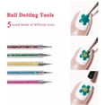 thumbnail image 5 of 5-Piece Double Ended Nail Art Brush Set – Dotting Pen, Liner & Precision Drill for Detailed Nail Designs TIKA, 5 of 6