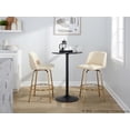 thumbnail image 2 of LumiSource Cream PU, Gold Metal Toriano 26" Fixed-Height Counter Stool - Set of 2, 2 of 6