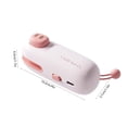 thumbnail image 2 of Pink Usb Rechargeable Mini Vacuum Sealer Machine For Snacks Chips Food Fresh Storage, 4X1.5In, Abs Material, Portable Kitchen Food Saver For Home Use Travel Camping, 2 of 6