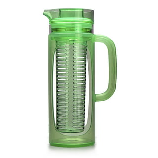 Built 2.7-liter Tritan Infuser Pitcher with Handle and Teal Lid
