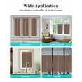thumbnail image 6 of Window Privacy Film, Brown UV Sun Blocking Window Tint Film Heat Control One Way Blackout Window Film, Pure Brown Solid Color Simple Minimalism Art Non Adhesive Static Cling Sticker 23.6x78.7 In, 6 of 7