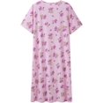 thumbnail image 2 of Chemises de Nuit d'Été pour Femmes, Douces 100 % Coton Confortables Légères à Manches Courtes, 2 of 5