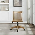 thumbnail image 3 of Pemberly Row Traditional Wood Bankers Office Chair in Medium Brown, 3 of 8