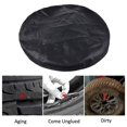 thumbnail image 3 of Black Spare Tire Cover Wheel Tyre For Trailer Car Truck Pvc Waterproof Dustproof Protection, 3 of 5