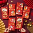 thumbnail image 2 of Pekkaxy Year of the Horse Red Envelopes 6-Pack with Gold Foil, Festive Design for Sincere Gifting, for Chinese New Year Birthdays Weddings and Holiday, 2 of 9