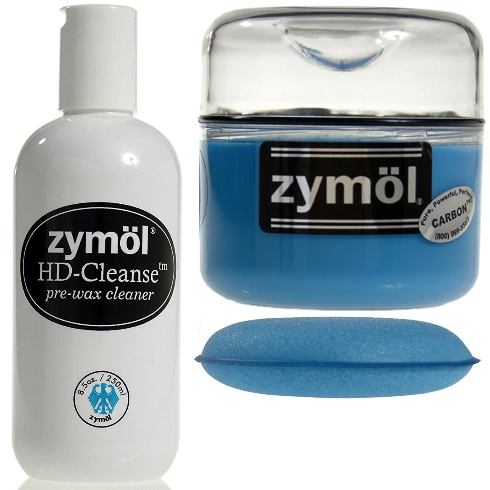 Zymol HD Cleanse PreWax Cleaner & Carbon Wax Combo Kit