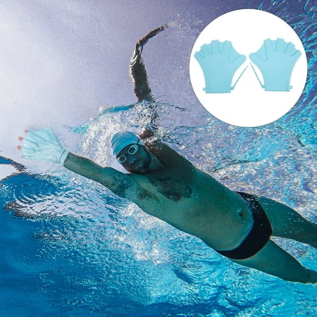 HEMOTON Finger Snorkeling Water Resistance Gloves Fitness Miss 20x20cm Blue