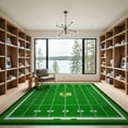 thumbnail image 2 of ODIKA 9'x12' Washable Area Rug Non-Shedding, Easy Care Field Football Layout Athletic Stripes Touchdown Theme for Master Suite, California King, Under Bed, 2 of 7