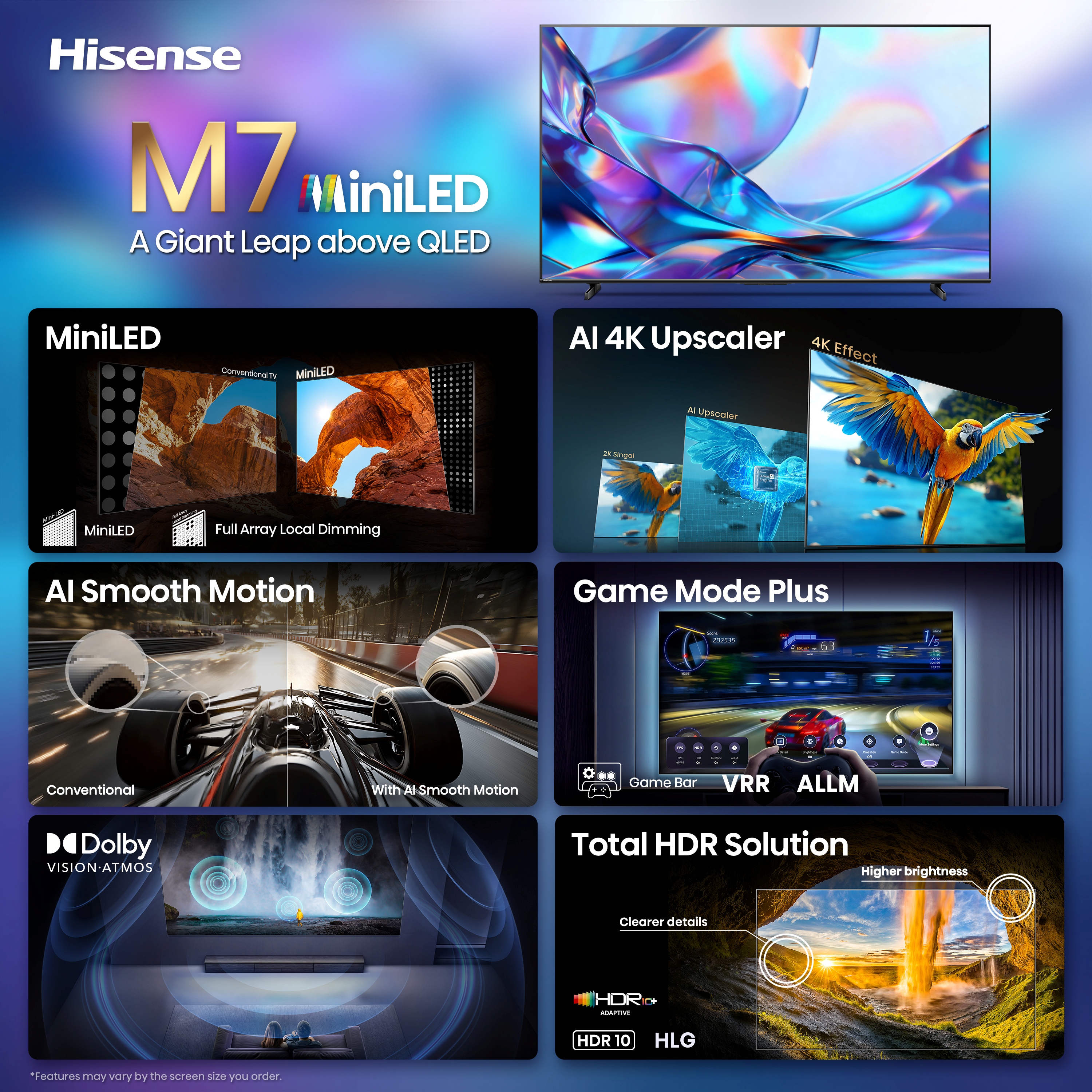 Hisense 55" M7 Series Mini-LED 4K Google Smart TV photo 3