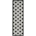 thumbnail image 2 of Nourison Aloha Indoor/Outdoor Geometric Modern Black White 2' x 6' Area Rug, (2' x 6'), 2 of 8