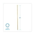 thumbnail image 4 of Boardwalk BWK834 1.13 in. Diameter x 60 in. Lacquered Wood Lie-Flat Screw-In Mop Handle - Natural, 4 of 6