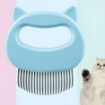 thumbnail image 6 of ACDANC Cat Hair Shell Comb Deshedding Dematting Brush Tangles Removal Comb Pet Grooming Tool Deshedding Brush for Cats Green, 6 of 7