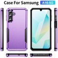 thumbnail image 2 of shiyou-for Samsung Galaxy A16 5G Case with Screen Protector,Slim Fit Bumper Hybrid Heavy Duty Dual Rugged Shockproof Armor Protection Back Cover Protective Phone Case for Samsung A16 5G (A16 Purple), 2 of 4