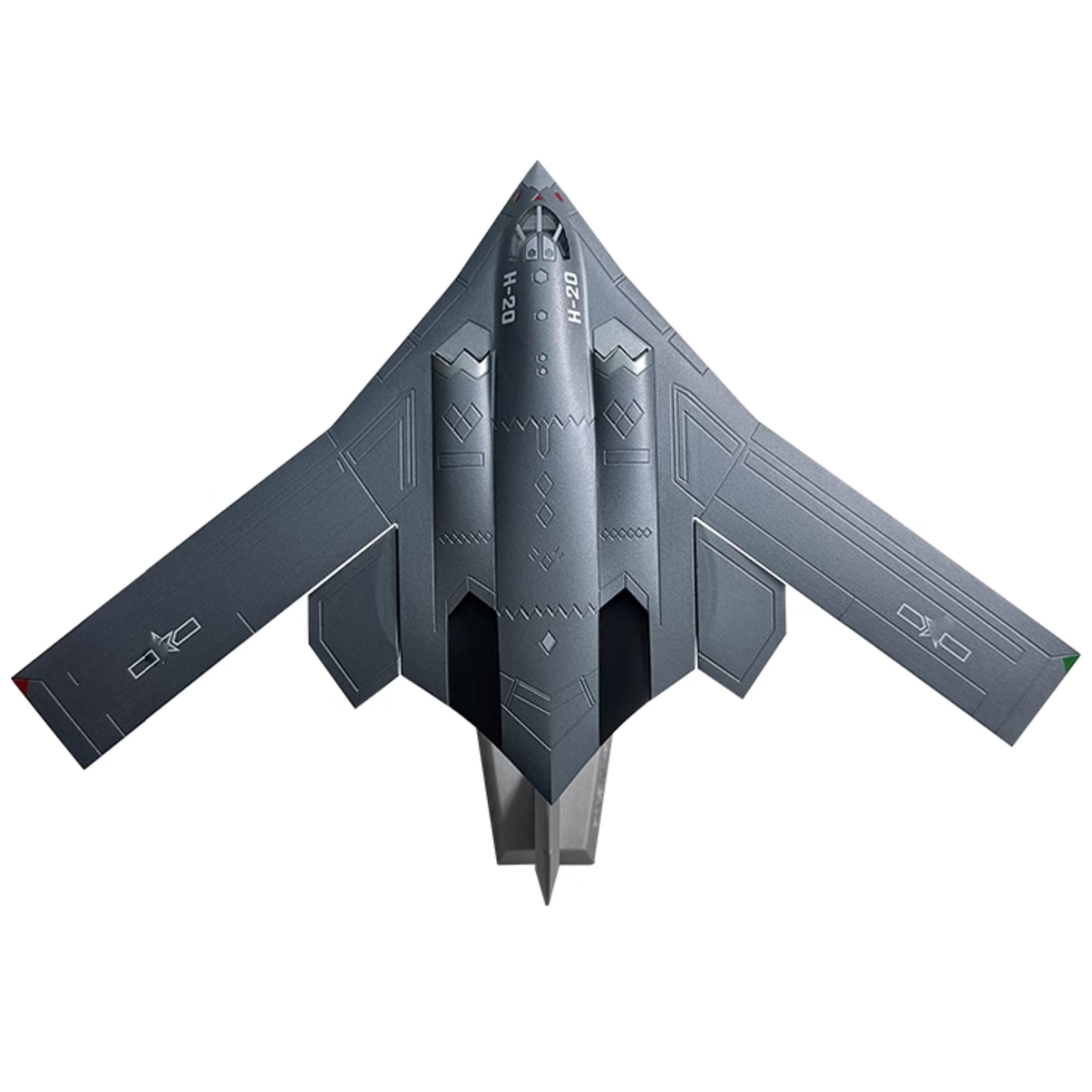 NATEFEMIN China H-20 Bomber Fighter Alloy Model 1:160 for Aircraft Lovers, Decorative Display & Gifts