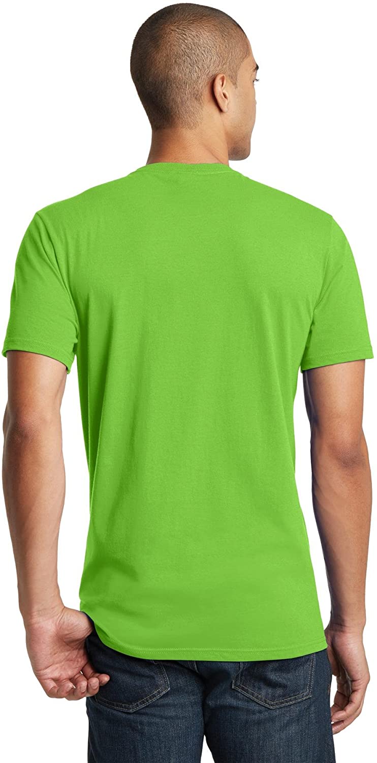 District Threads Young Mens Concert Tee. Neon Green. L. - image 2 of 4