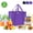 Purple, variant on Hengbo 3 Pcs Insulated Reusable Grocery Bag Food Delivery Bag 16 x 13 x 10 in Cooler Bag Reusable Grocery Shopping Bag Stands Upright Machine Washable Sturdy Zipper Black with Red Edge