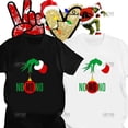 thumbnail image 2 of 2023 nueva camiseta de verano ropa de calle patrón Grinch Casual cuello redondo manga corta Feliz Navidad Top, 2 of 4