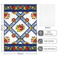 thumbnail image 2 of 2 Pcs Pioneer Flower Floral Print Pattern Kitchen Towels, Funny Microfiber Dish Towel Set, 18" X 26" Tea Towels, 2 of 6