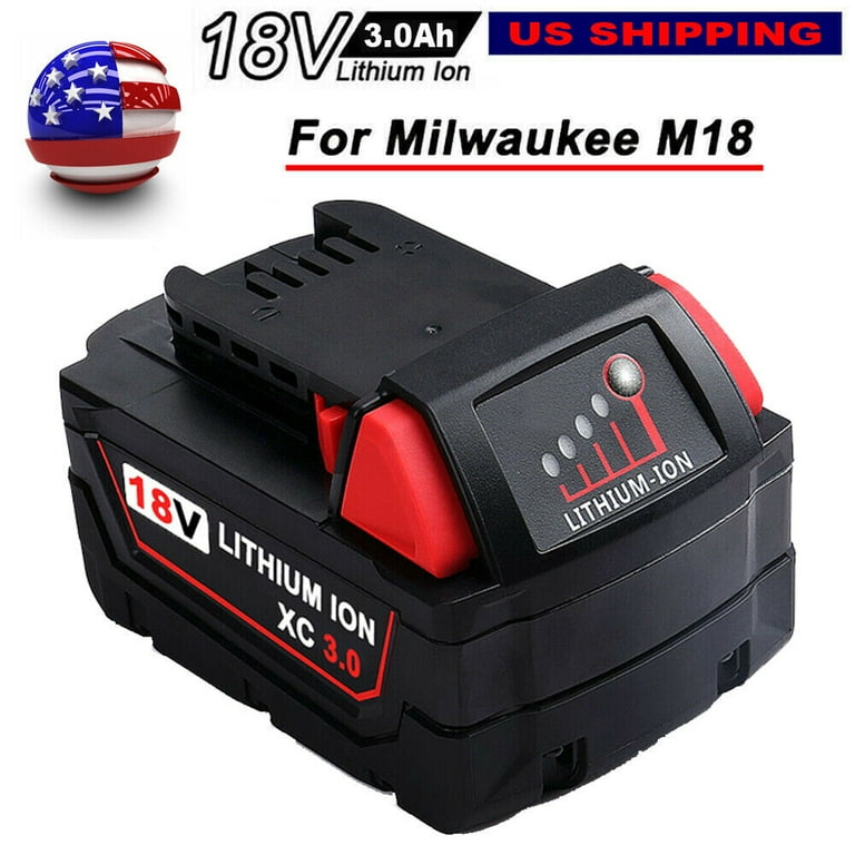 5X Battery 3000mAh For Milwaukee M18 Lithium XC 3.0 Ah Extended Capacity Battery Pack 48 11 1852