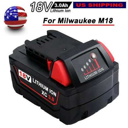 

5X Battery 3000mAh For Milwaukee M18 Lithium XC 3.0 Ah Extended Capacity Battery Pack 48-11-1852