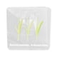thumbnail image 1 of Organizador de papel transparente, multiusos, con pinza para fotos de doble cara, diseño de tulipán acrílico, color blanco claro, 1 of 8